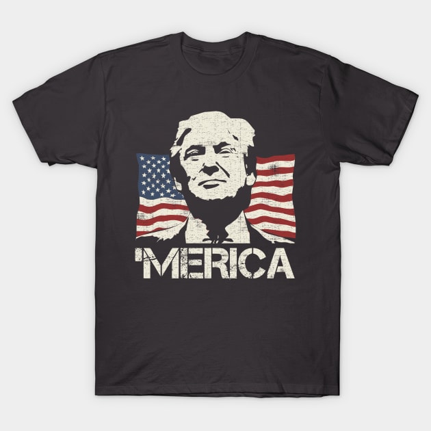 Donald Trump Merica T-Shirt by Designkix